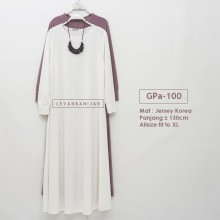 GPa-100 Gamis Polos Semi Klok